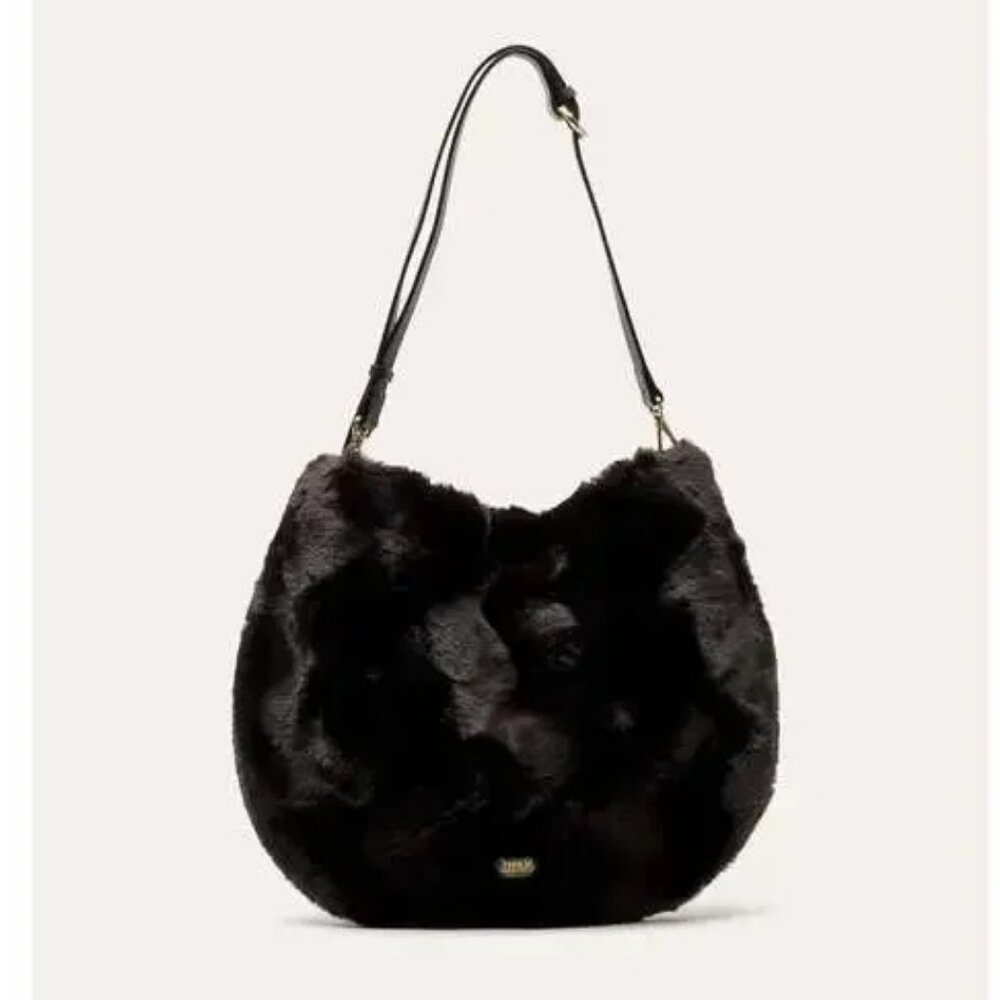 NWT Frances Valentine Boo Boo Circle Faux Fur Bag Black: Luxurious SOLD OUT !